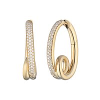 Pendientes Buonocore Mujer Loop in Oro amarillo Diamante 1.31 Ct 1348O01DY - 1348O01DY